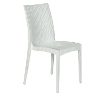 LeisureMod MC19W Weave Mace Indoor/Outdoor Dining Chair (Armless)