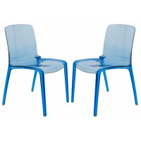 LeisureMod MC20TBU2 Murray Modern Dining Chair, Set of 2