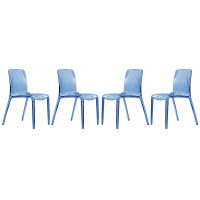 LeisureMod MC20TBU4 Murray Modern Dining Chair, Set of 4