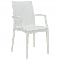 LeisureMod MCA19W Weave Mace Indoor/Outdoor Chair (With Arms)