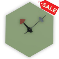 LeisureMod MCLD13MT Manchester Modern Design Diamond Shaped Silent Non-Ticking Wall Clock