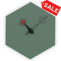 LeisureMod MCLD13OG Manchester Modern Design Diamond Shaped Silent Non-Ticking Wall Clock