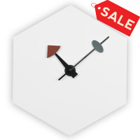 LeisureMod MCLD13W Manchester Modern Design Diamond Shaped Silent Non-Ticking Wall Clock