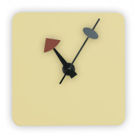 LeisureMod MCLS9CR Manchester Modern Design Square Silent Non-Ticking Wall Clock