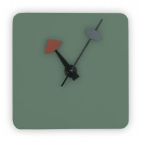 LeisureMod MCLS9OG Manchester Modern Design Square Silent Non-Ticking Wall Clock