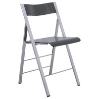 LeisureMod MF15TBL Menno Modern Acrylic Folding Chair