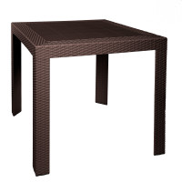 LeisureMod MT31BR Mace Weave Design Outdoor Bistro Table