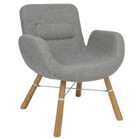 LeisureMod MW25GRT Milwood Accent Chair w/ Dowel Legs