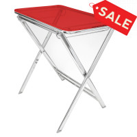 LeisureMod VT24TR Victorian Foldable End Side Table Tray
