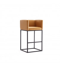 Manhattan Comfort CS011-CL Embassy 34 in.  Metal Counter Height Bar Stool in Clay