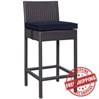 Modway EEI-1006-EXP-NAV Convene Outdoor Patio Fabric Bar Stool