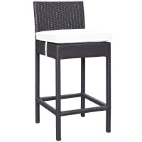 Modway EEI-1006-EXP-WHI Lift Bar Stool in Espresso White