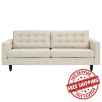 Modway EEI-1011-BEI Empress Upholstered Sofa Beige