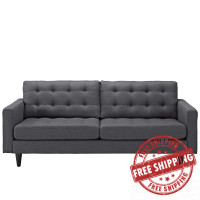 Modway EEI-1011-DOR Empress Sofa in Gray