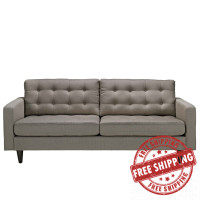 Modway EEI-1011-GRA Empress Sofa in Granite