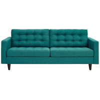 Modway EEI-1011-TEA Empress Upholstered Sofa Teal