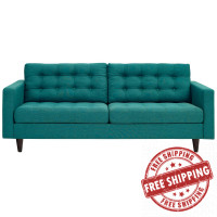 Modway EEI-1011-TEA Empress Upholstered Sofa Teal