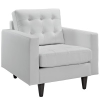 Modway EEI-1012-WHI Empress Armchair in White