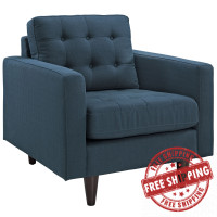 Modway EEI-1013-AZU Empress Armchair in Azure