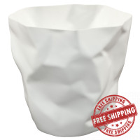 Modway EEI-1022-WHI Lava Trash Bin in White