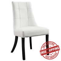 Modway EEI-1039-WHI Noblesse Vinyl Dining Side Chair in White