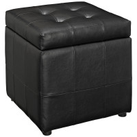 Modway EEI-1044-BLK Volt Storage Ottoman in Black