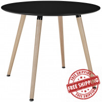 Modway EEI-1055-BLK Track Circular Dining Table in Black
