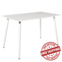Modway EEI-1094-WHI Lode Dining Table in White
