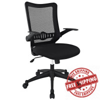 Modway EEI-1104-BLK Explorer Mid Back Office Chair in Black