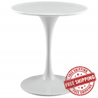 Modway EEI-1115-WHI Lippa 28" Side Table in White