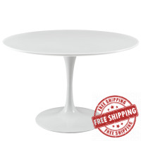 Modway EEI-1118-WHI Lippa 47" Dining Table in White