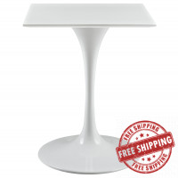 Modway EEI-1122-WHI Lippa 24" Side Table in White