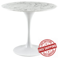 Modway EEI-1129-WHI Lippa 36" Dining Table in White