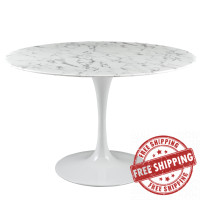 Modway EEI-1131-WHI Lippa 47" Dining Table in White