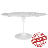 Modway EEI-1135-WHI Lippa 60" Dining Table in White
