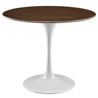 Modway EEI-1136-WAL Lippa 36" Dining Table in Walnut