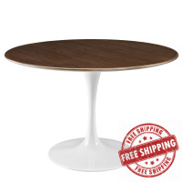 Modway EEI-1137-WAL Lippa 47" Dining Table in Walnut