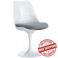 Modway EEI-115-GRY Lippa Dining Side Chair in Gray