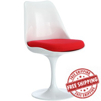 Modway EEI-115-RED Lippa Dining Side Chair in Red