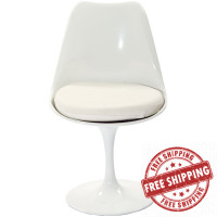 Modway EEI-115-WHI Lippa Dining Side Chair in White