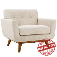 Modway EEI-1178-BEI Engage Upholstered Armchair Beige