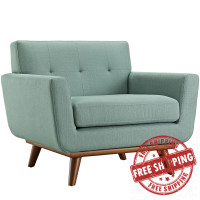 Modway EEI-1178-LAG Engage Upholstered Armchair in Laguna