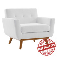 Modway EEI-1178-WHI Engage Upholstered Fabric Armchair White