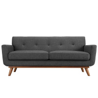 Modway EEI-1179-DOR Engage Loveseat in Gray