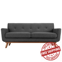 Modway EEI-1179-DOR Engage Loveseat in Gray