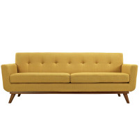 Modway EEI-1180-CIT Engage Upholstered Sofa in Citrus