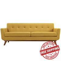 Modway EEI-1180-CIT Engage Upholstered Sofa in Citrus