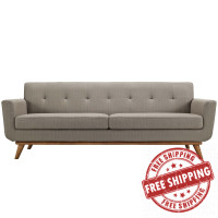 Modway EEI-1180-GRA Engage Upholstered Sofa in Granite