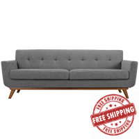 Modway EEI-1180-GRY Engage Upholstered Sofa in Expectation Gray