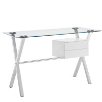 Modway EEI-1181-WHI Stasis Office Desk in White